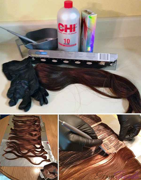 Как покрасить искусственные волосы