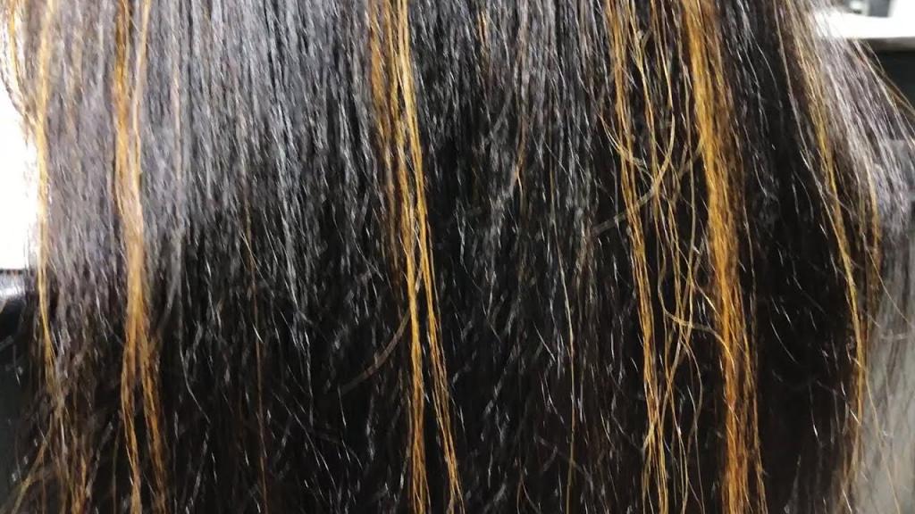 Пережженные волосы