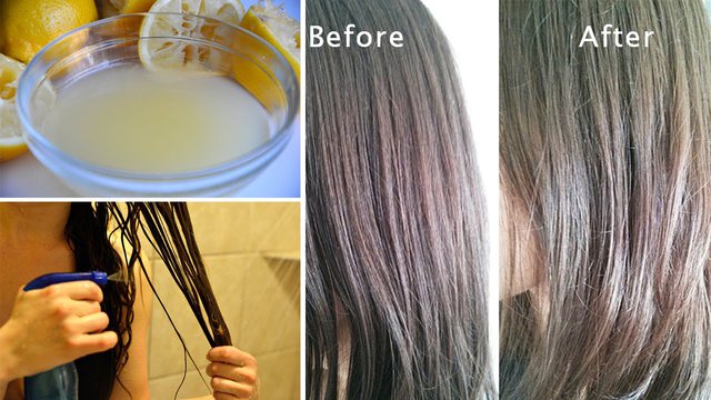 Осветление волос лимонным соком